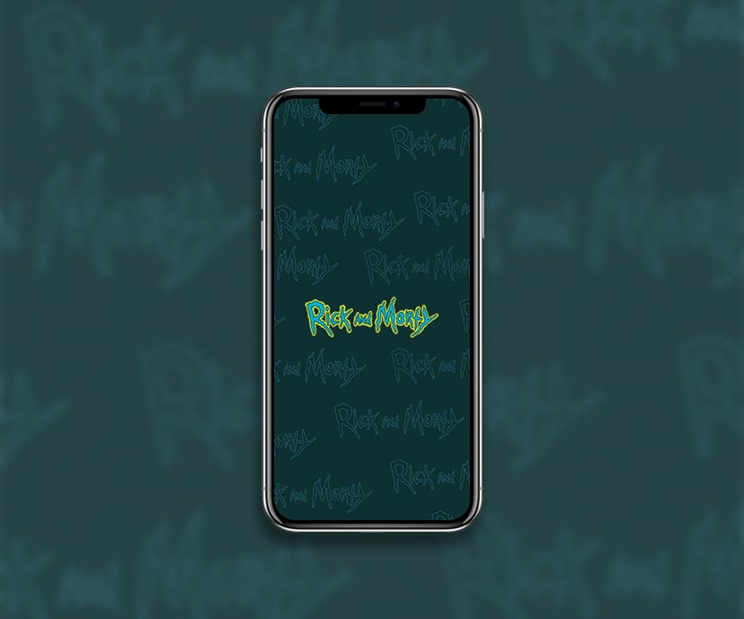 rick and morty logo blue wallpapers collection 1