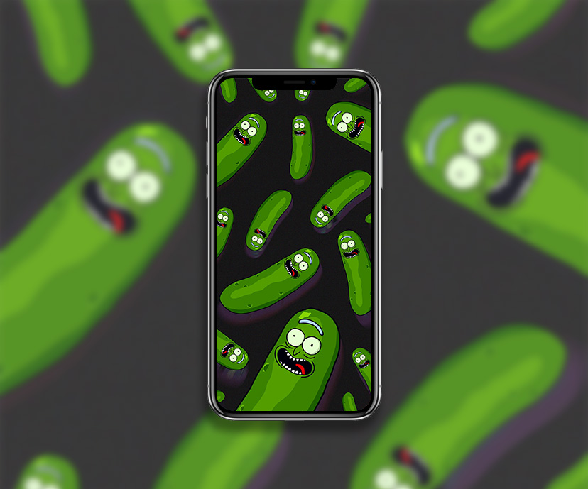 Rick and Morty Pickle Rick Phone Wallpapers Collection