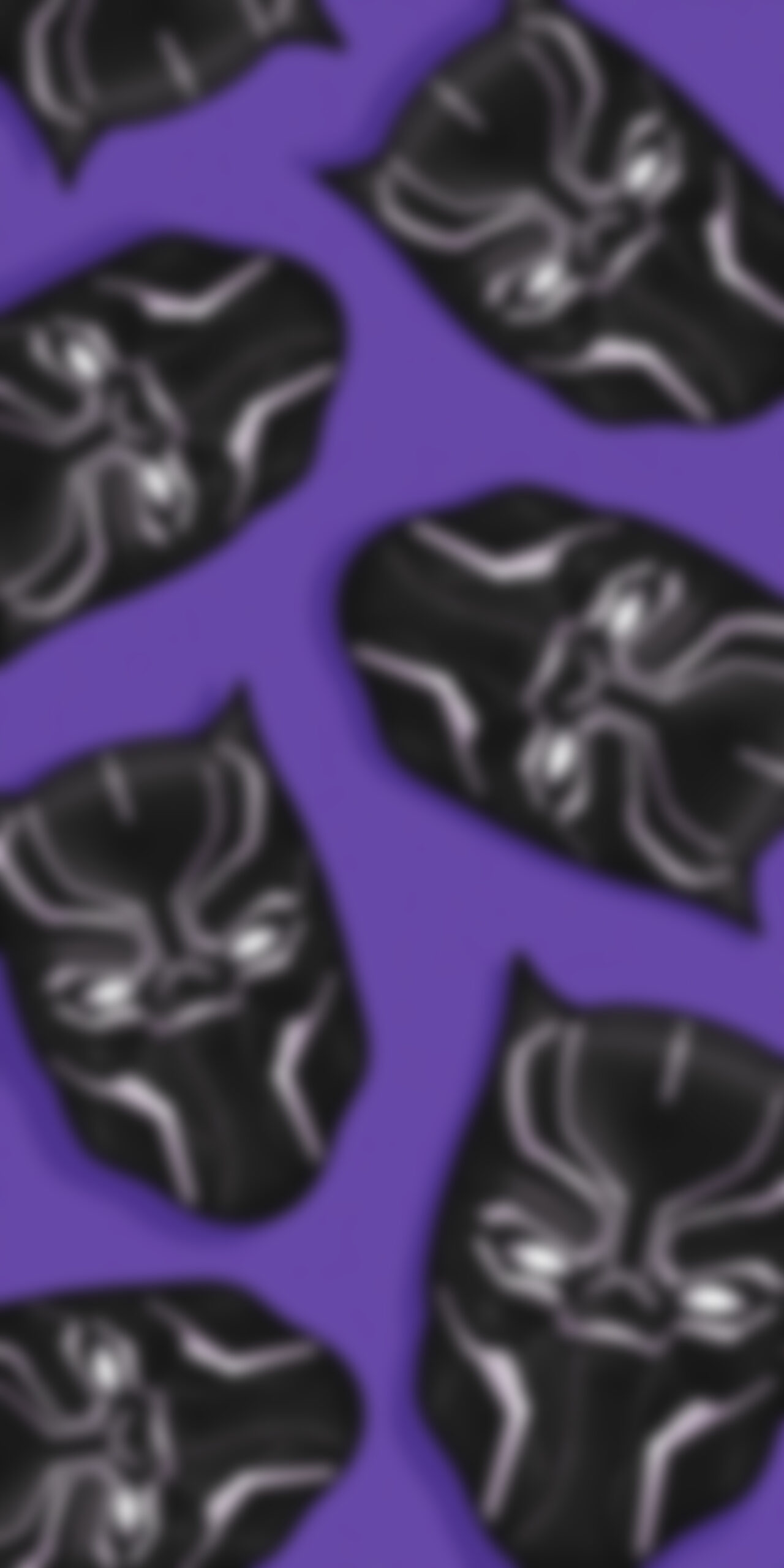 black panther head purple blur wallpaper