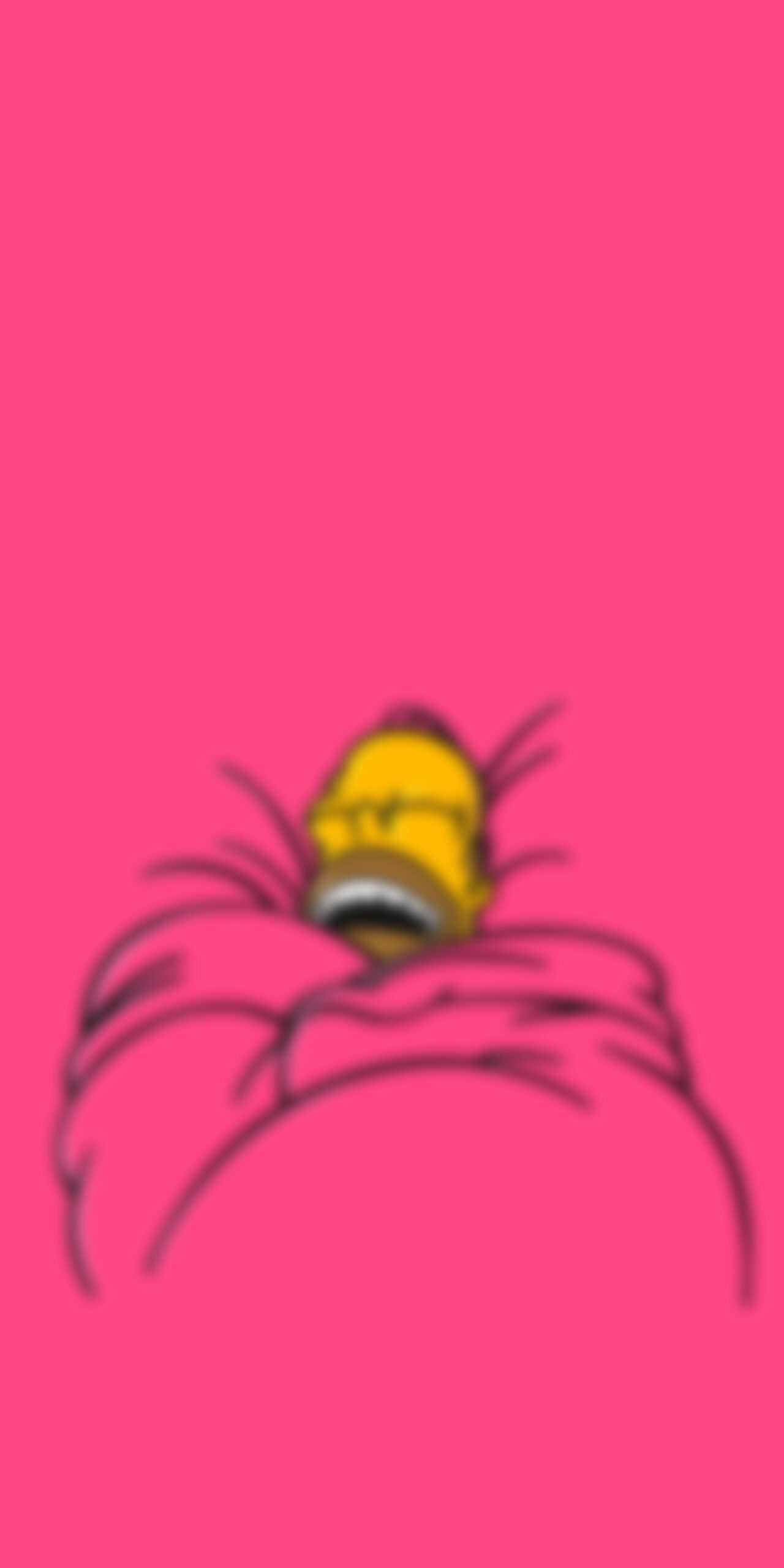 homer simpson sleeping pink blur wallpaper