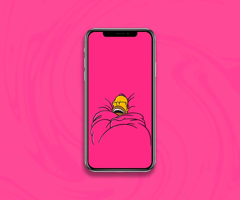 homer simpson sleeping pink wallpapers collection