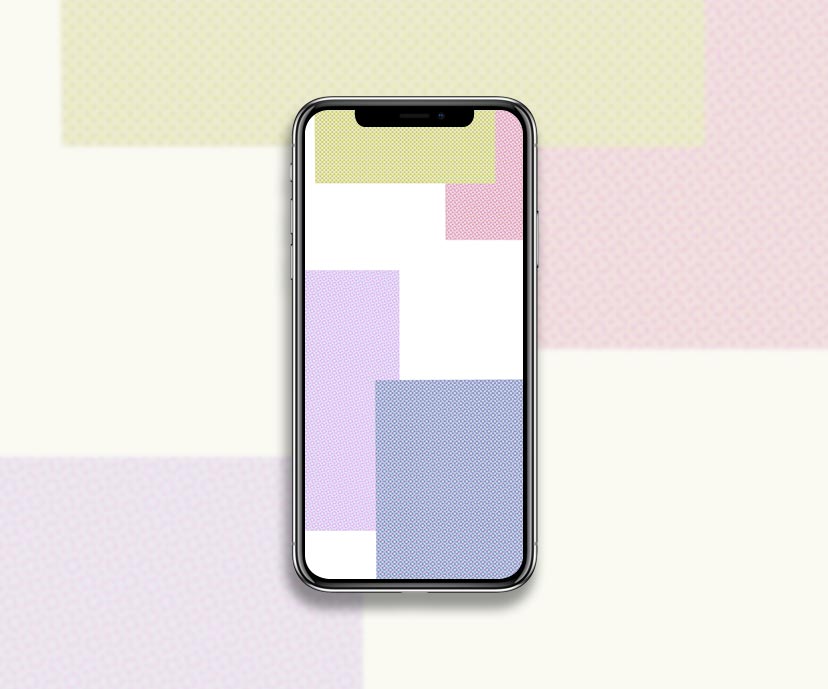 pastel rectangles halftone wallpapers collection