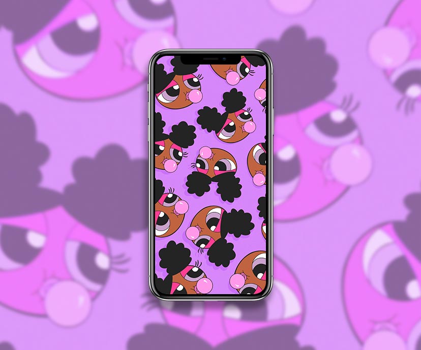 powerpuff girls bubblegum purple wallpapers collection