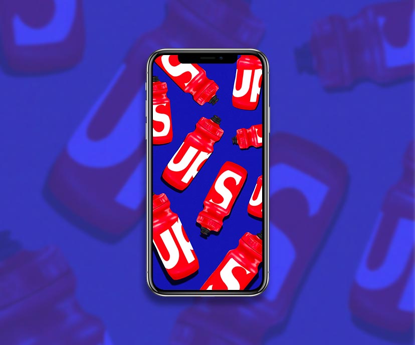supreme sports bottle blue wallpapers collection