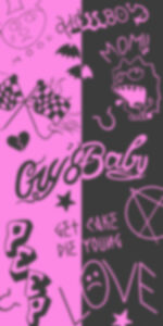 Lil Peep Tattoos Pink & Black Wallpapers - Wallpapers Clan