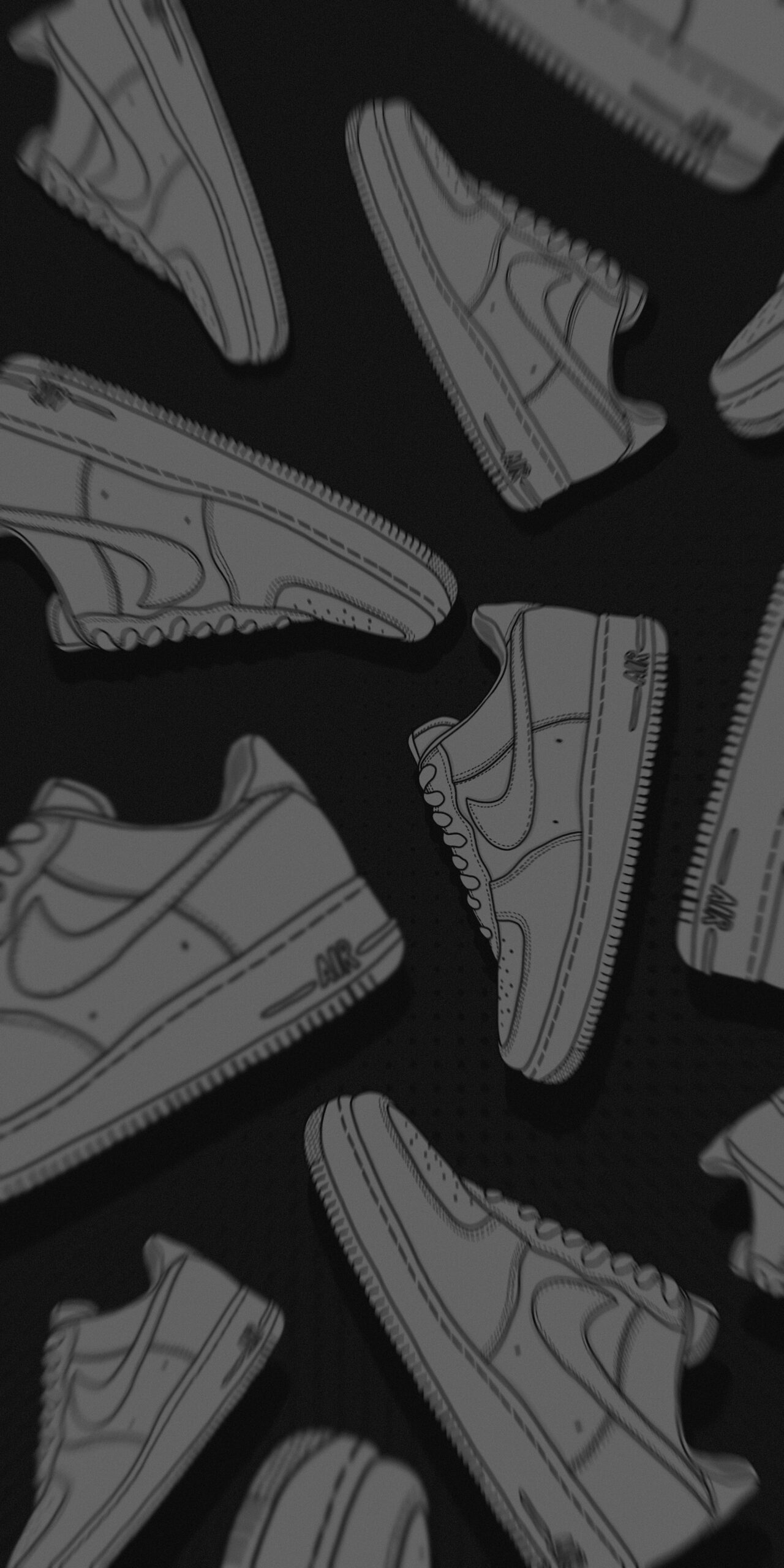 nike air force 1 shoes white black background wallpaper