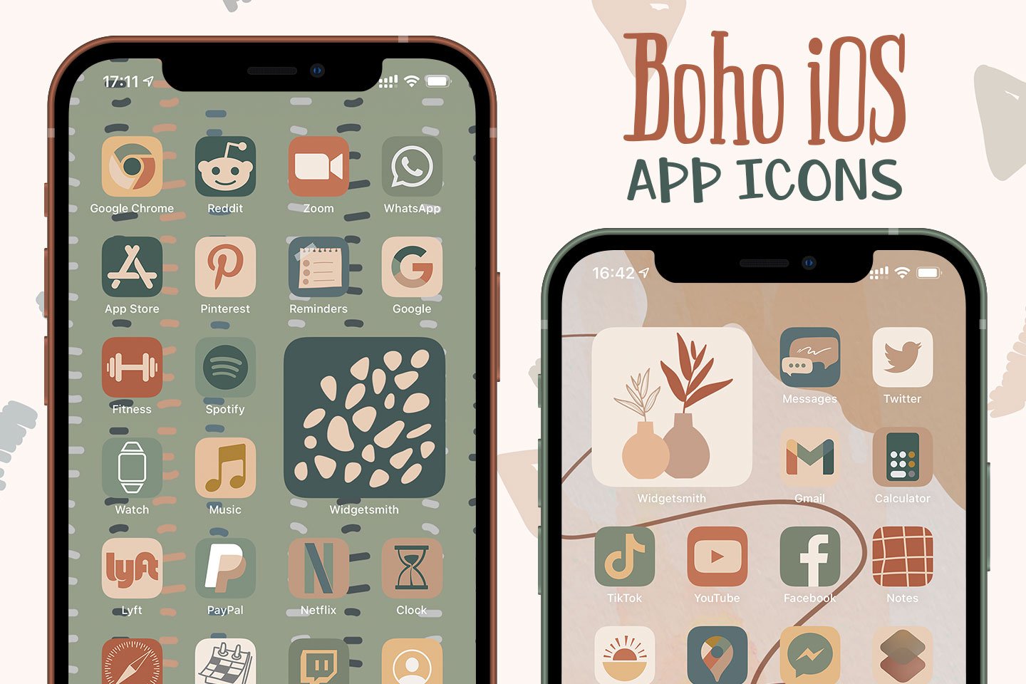 Paquete de iconos de aplicaciones Boho iOS