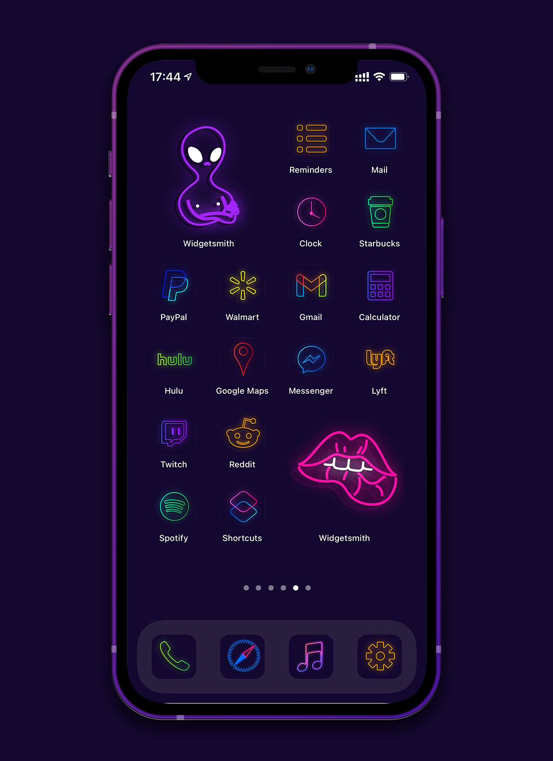 color neon app icons pack preview 4