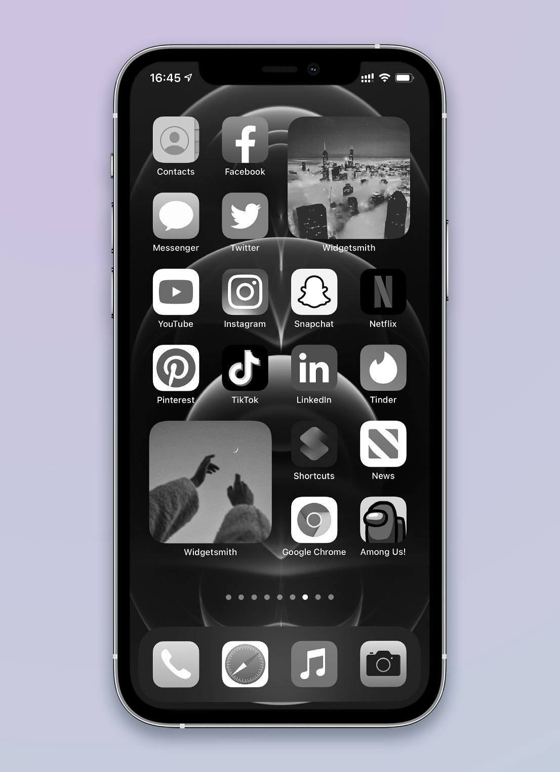 grayscale ios app icons pack preview 2