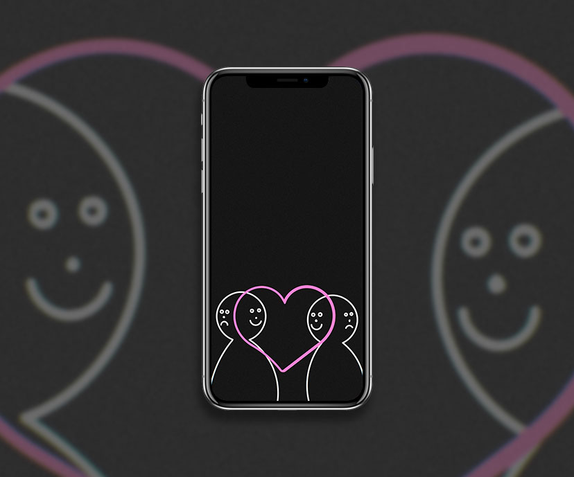 love makes us happy black wallpapers collection