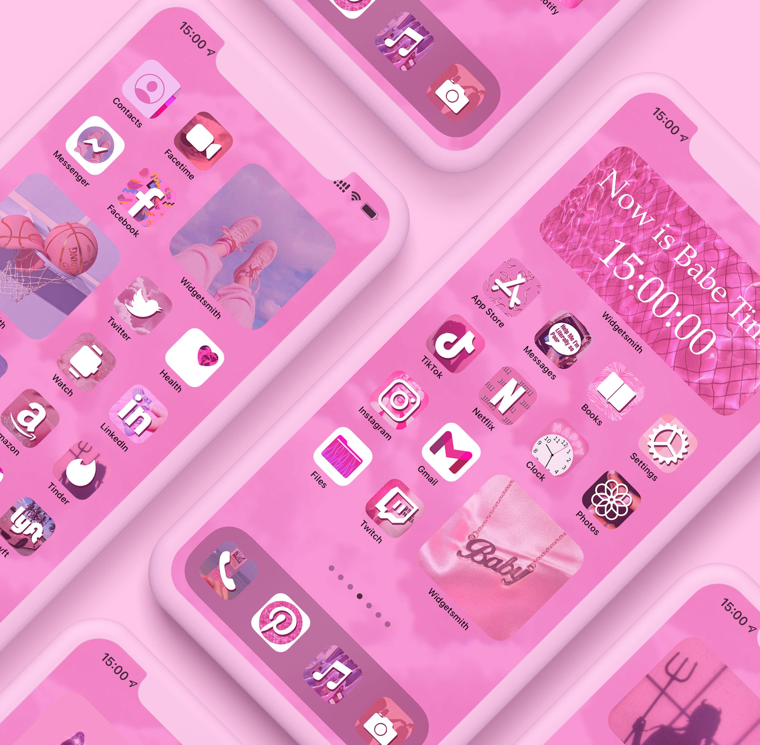 Pink Aesthetic App Icons Aesthetic Pink Icons For Ios 14 Free