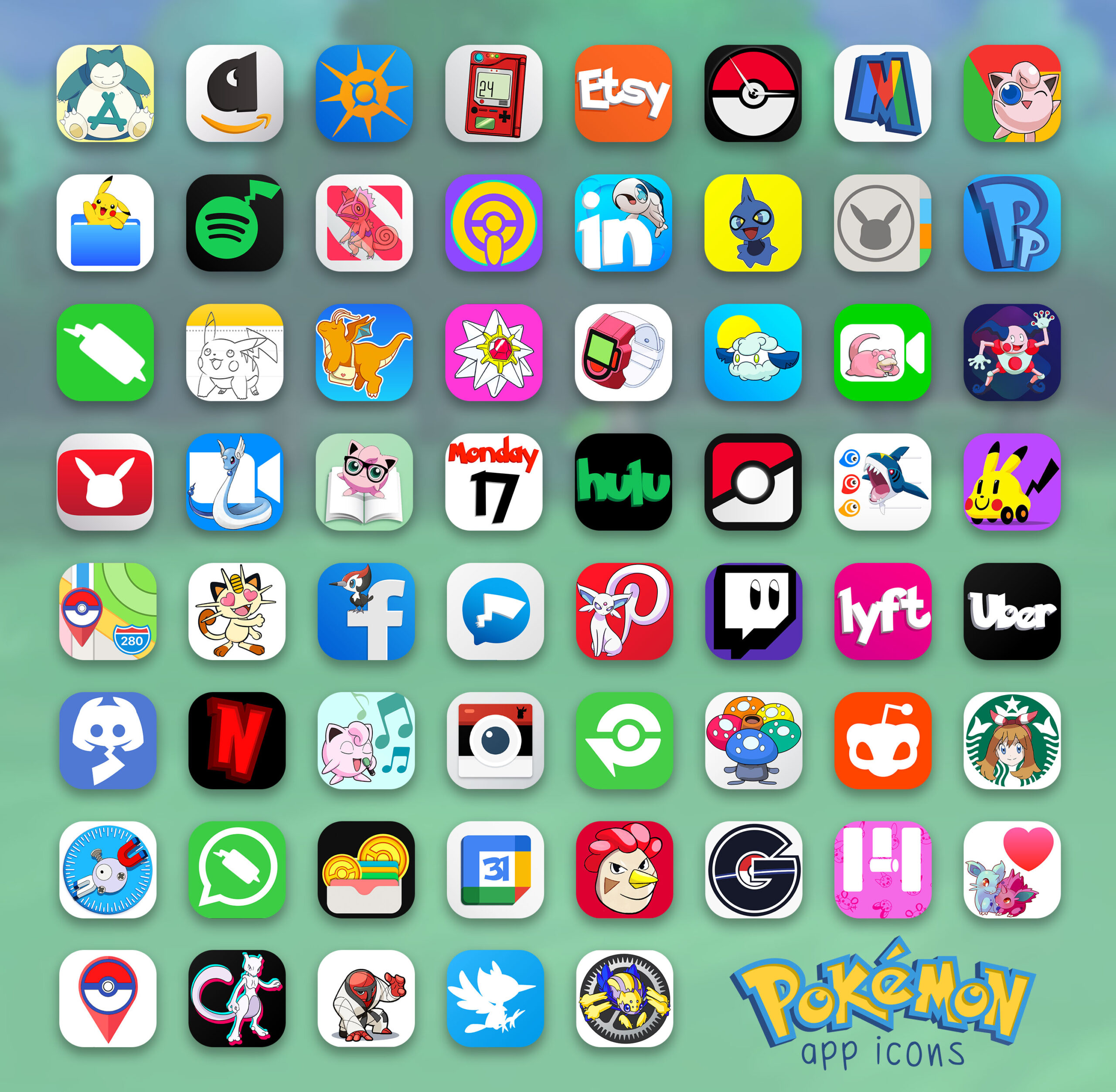 pokemon app icons pack preview 3