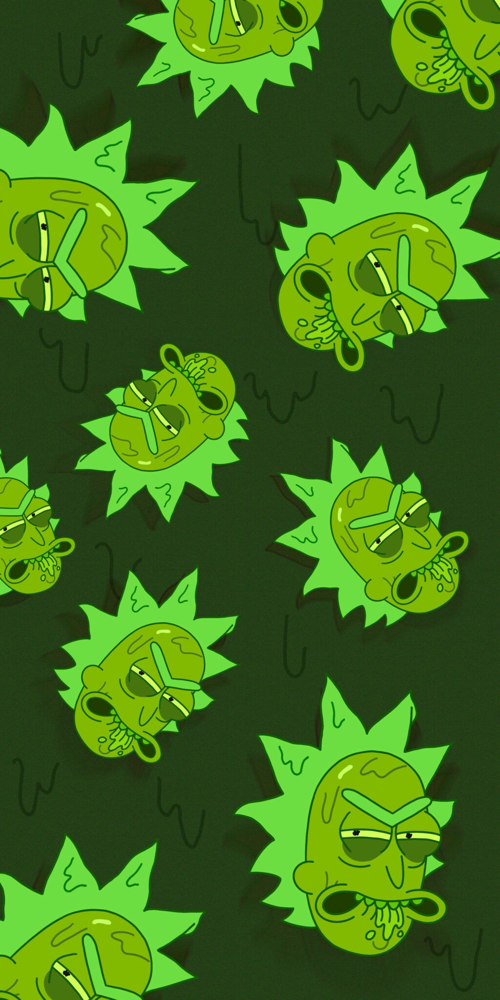 Rick and Morty Phone Wallpaper - Dope Wallpaper with Toxic Rick 🦠