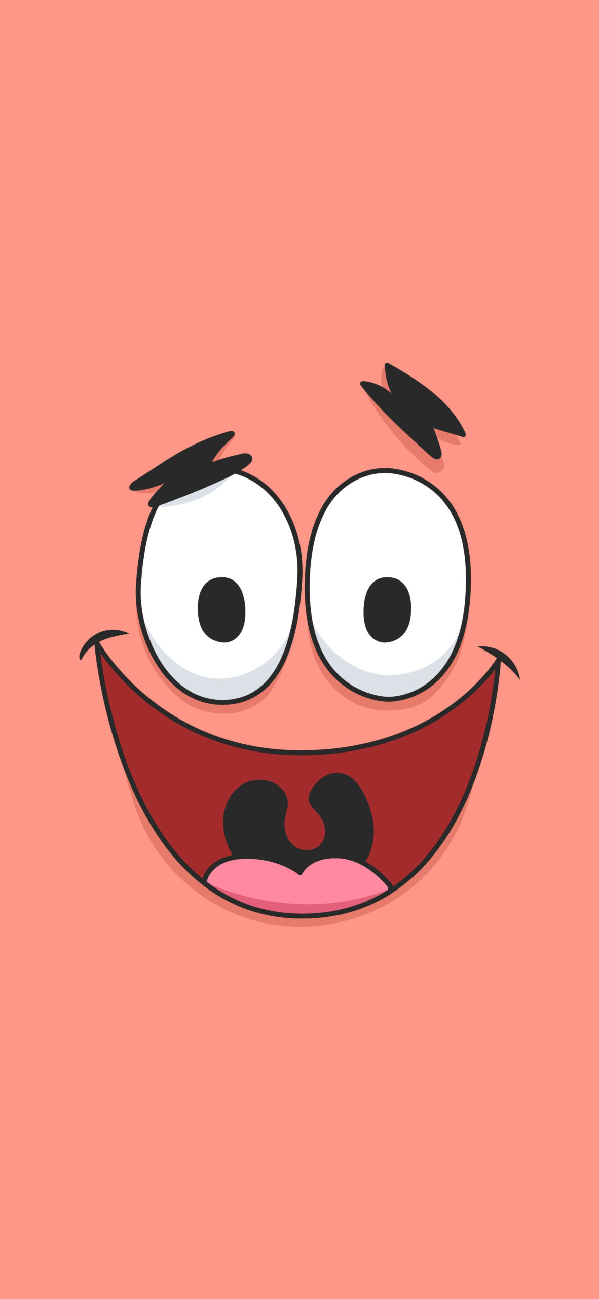 SpongeBob Wallpapers with Patrick Star Smiling Face and Shorts Pattern