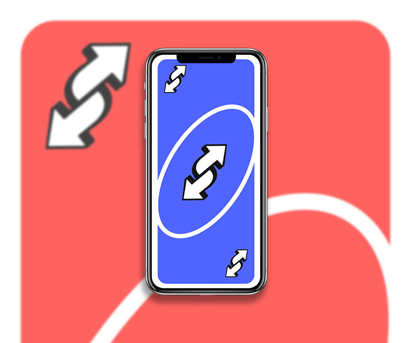 uno reverse card meme blue red wallpaper wallpapers collection