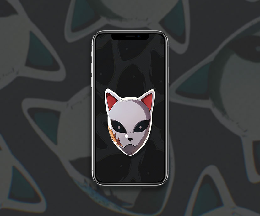 demon slayer sabito fox mask black wallpapers collection