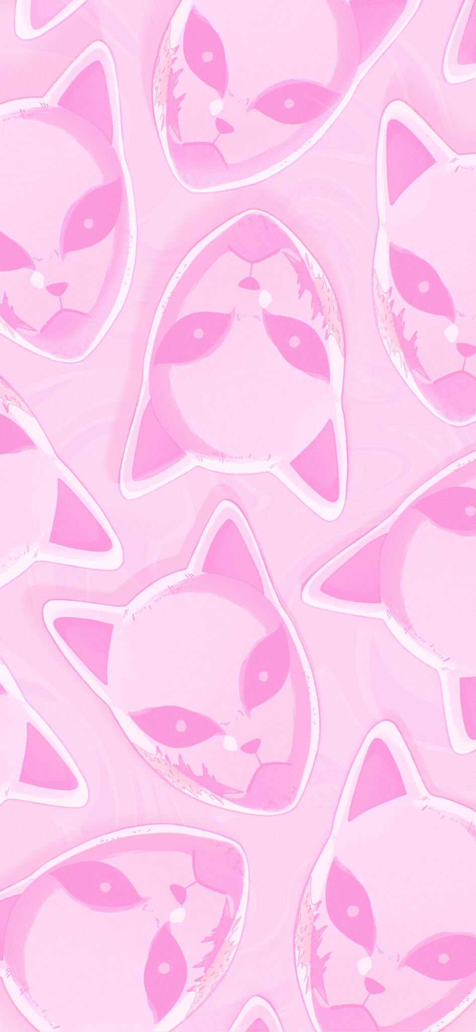 Demon Slayer Sabito Fox Mask Pink Wallpapers Anime