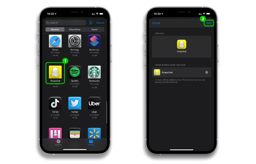 how to add app icon shortcuts 9