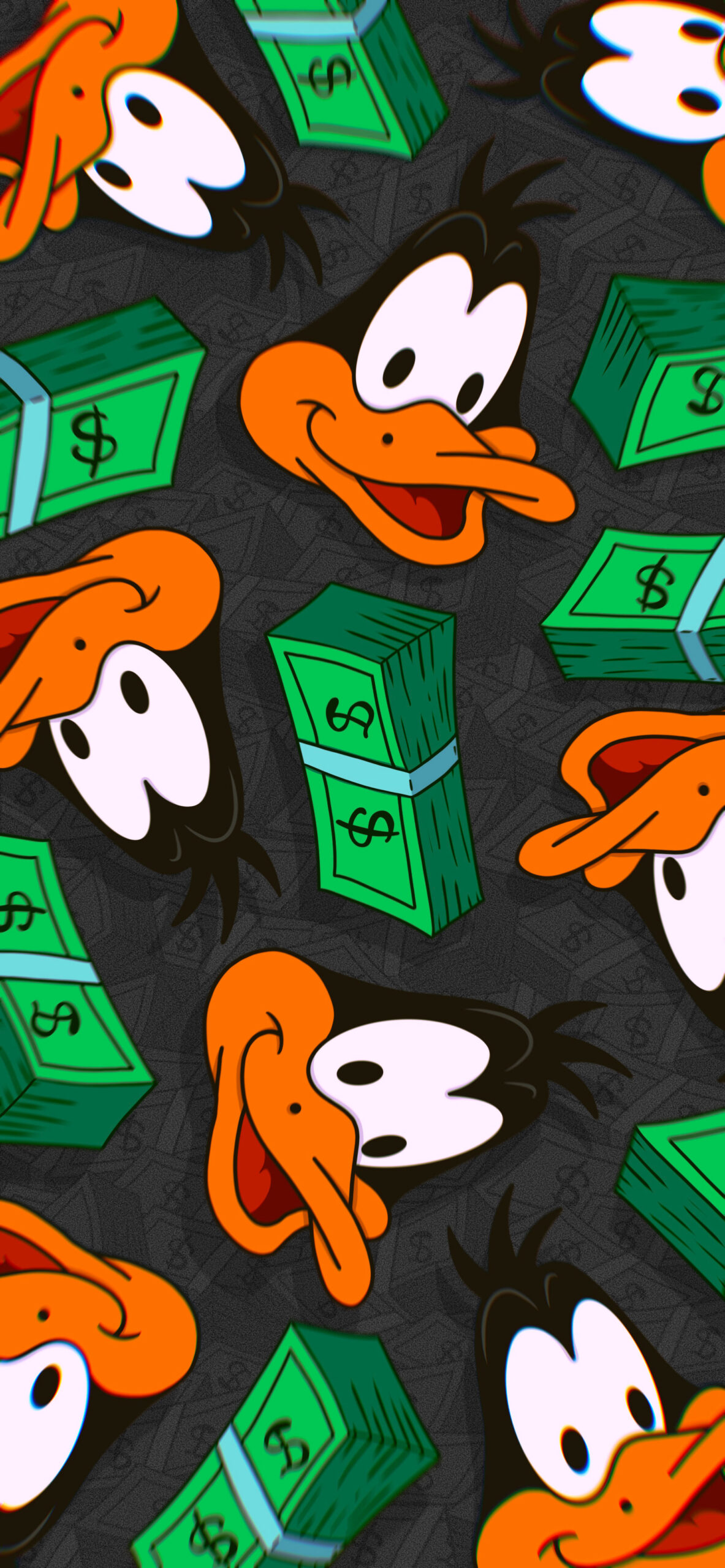 looney tunes daffy duck money wallpaper