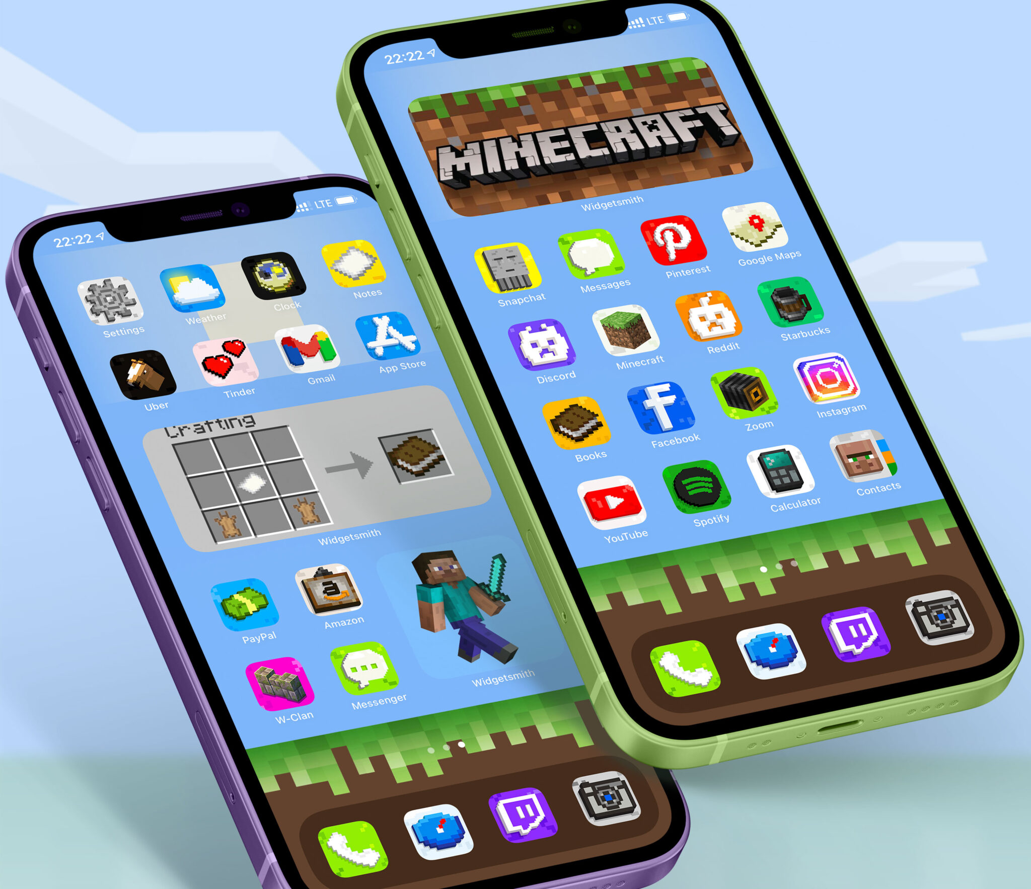 Minecraft App Icons - Free Aesthetic App Icons for iOS 14 & Android ⛏📲