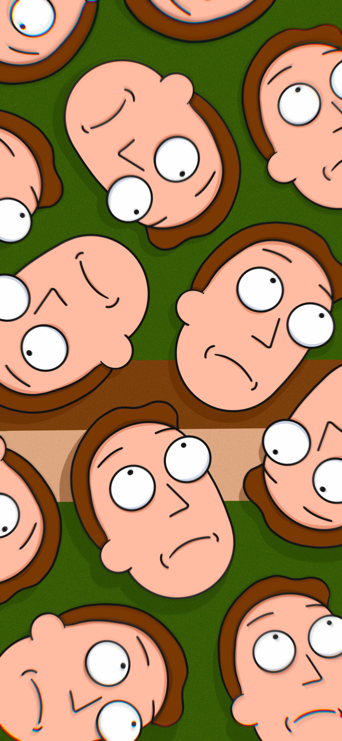 rick and morty jerry smith green wallpaper