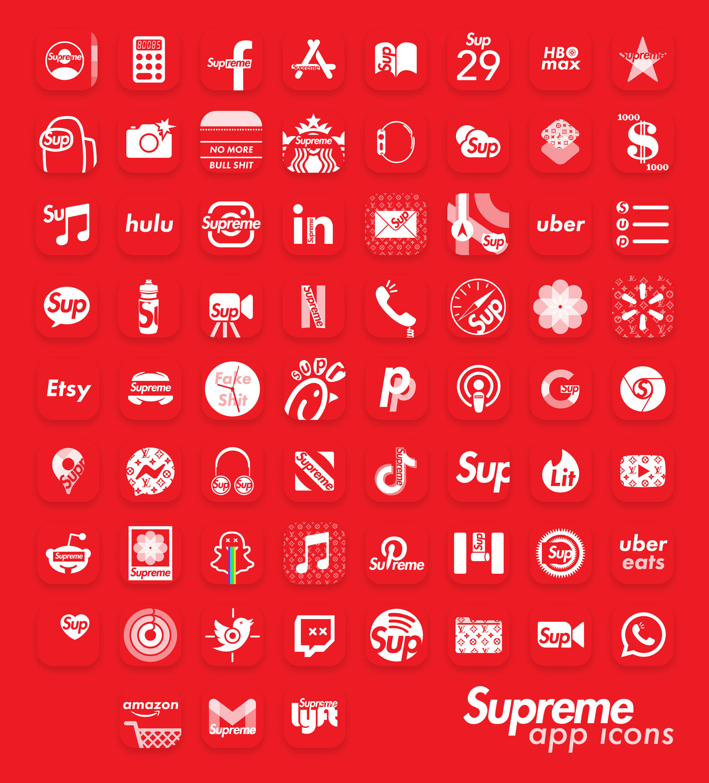 supreme app icons pack preview 3