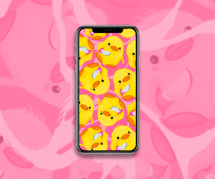 Duck with Knife Meme Wallpaper for Phone - Pink Wallpaper with Memes