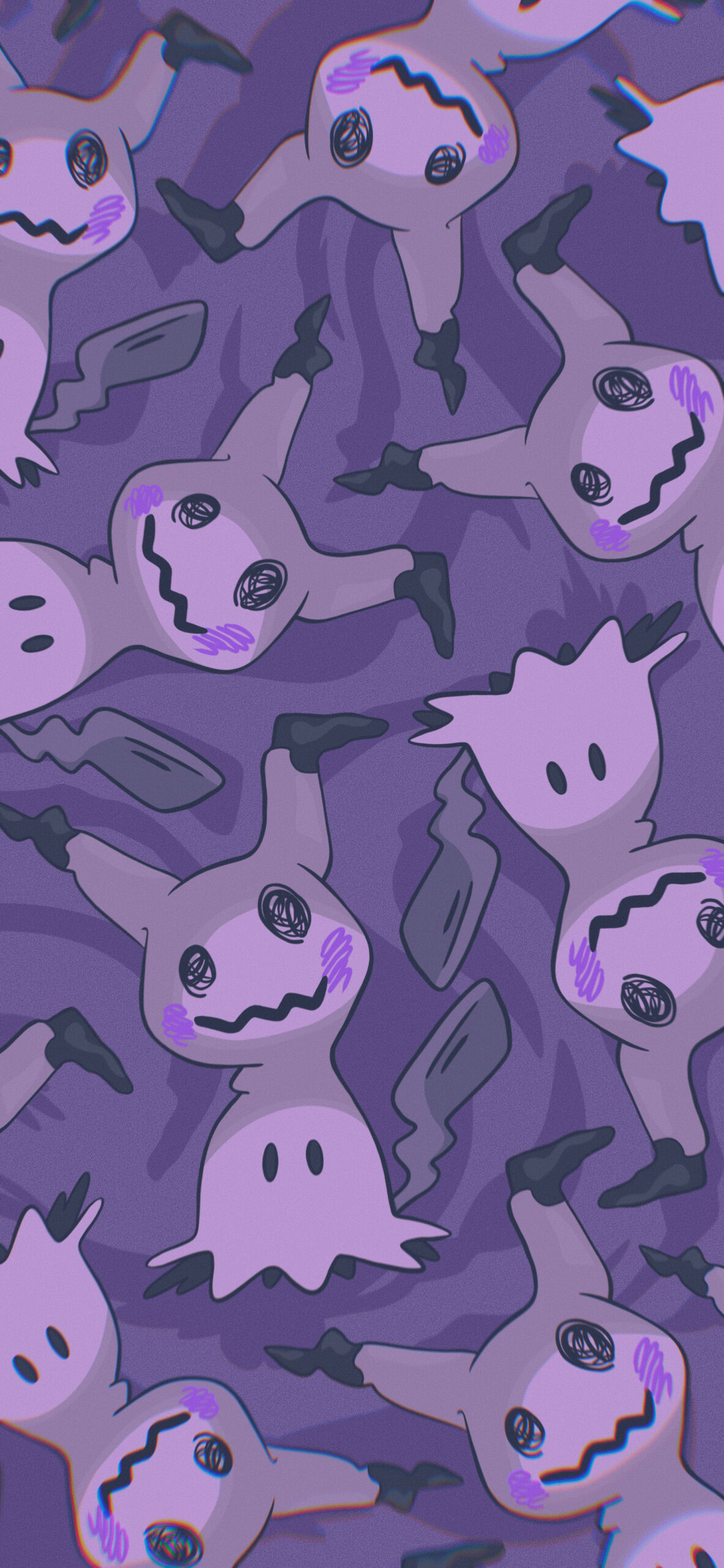 pokemon mimikyu purple background