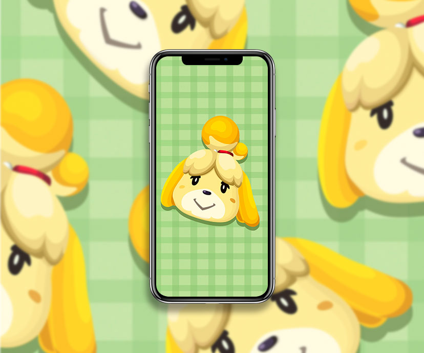 animal crossing isabelle green wallpapers collection