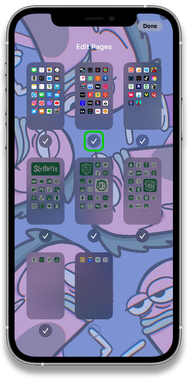 how to hide home screen pages ios 14 2