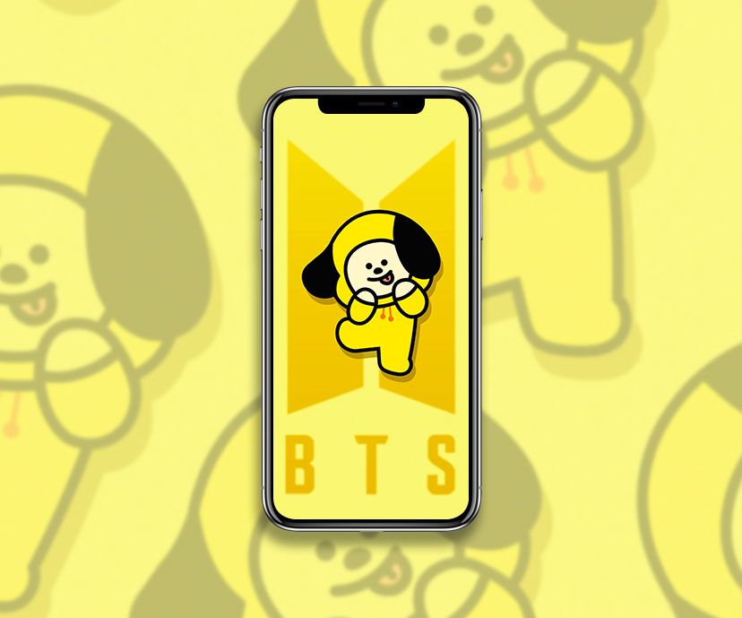 bts bt21 chimmy yellow wallpapers collection