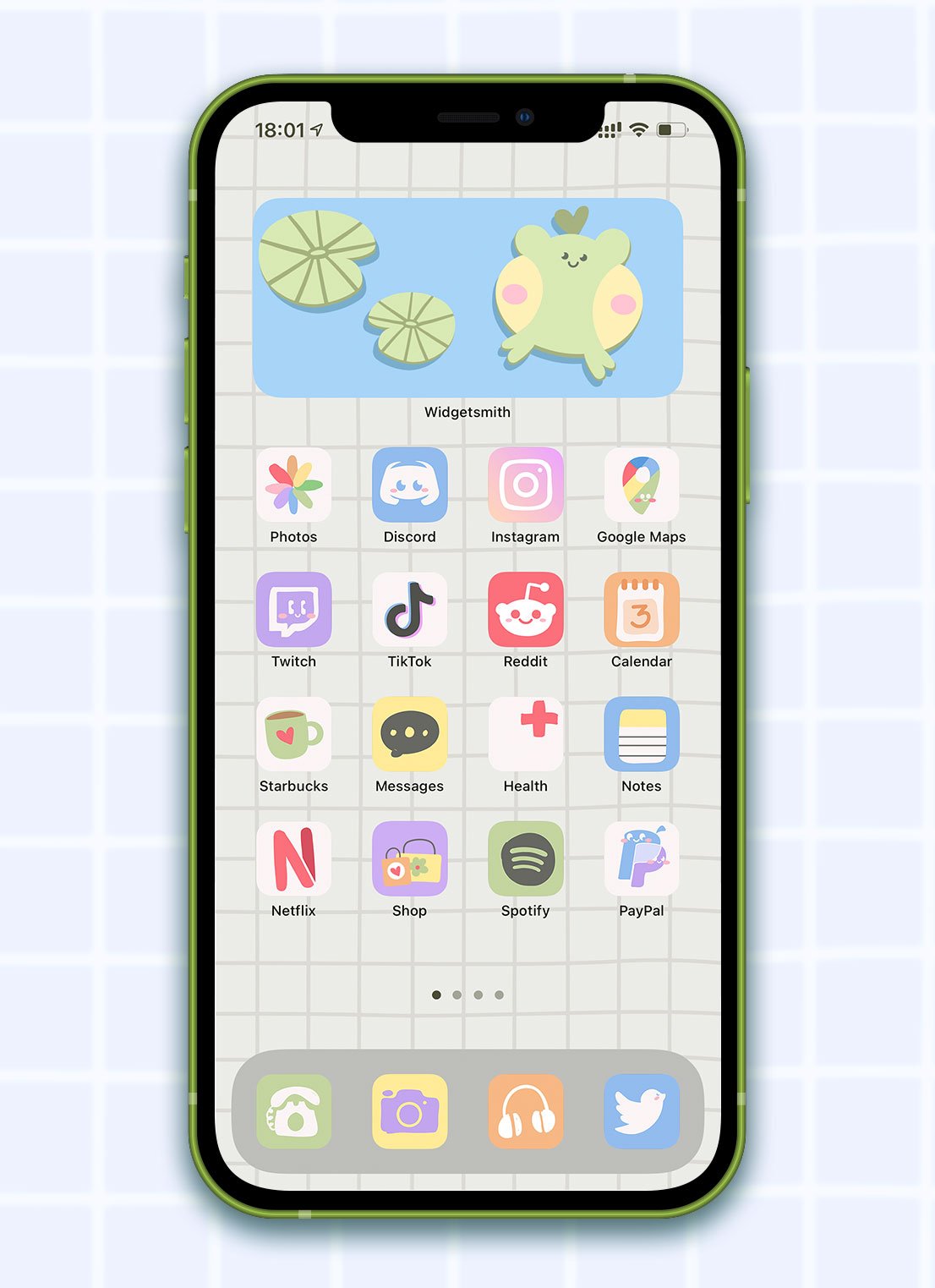 Kawaii Aesthetic iPhone Icon Set With Widgets and Wallpapers 