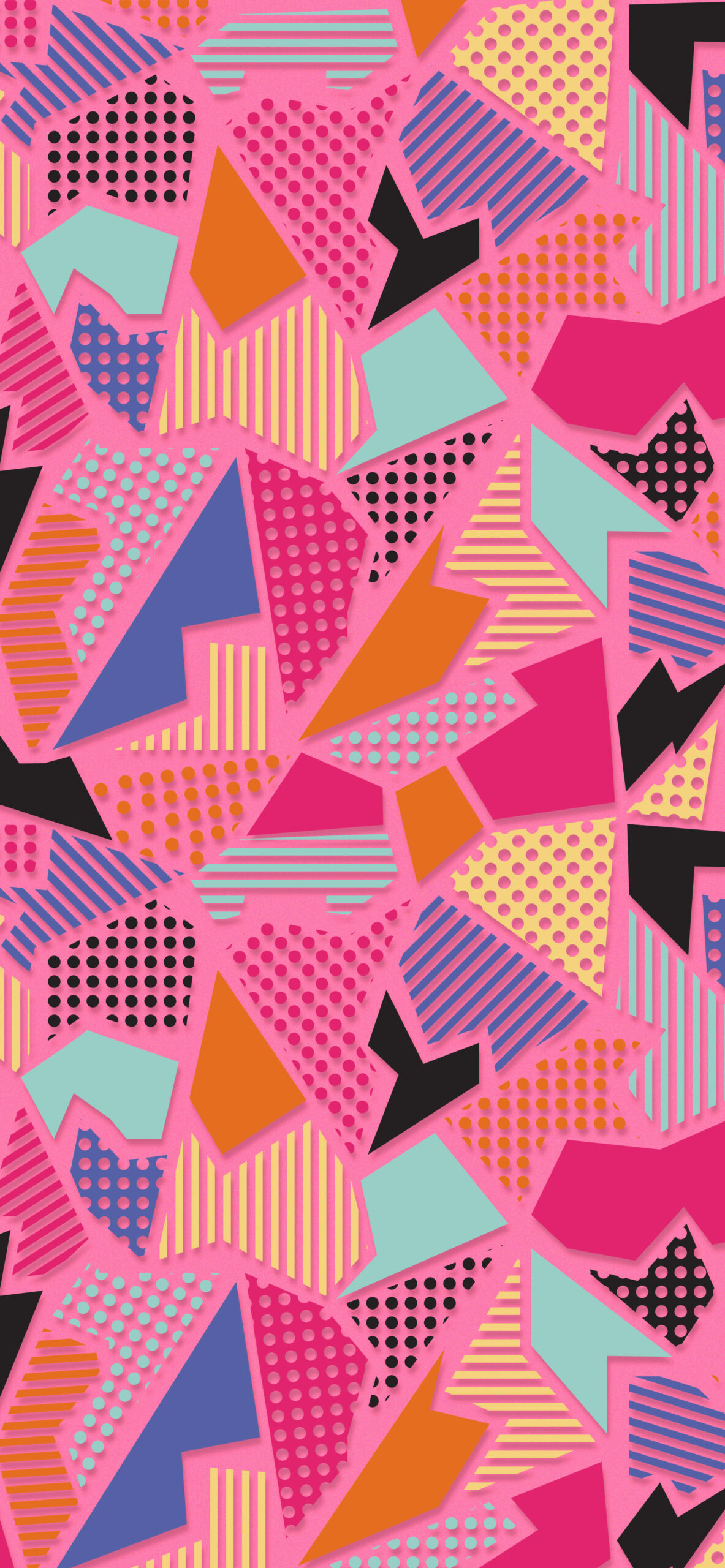 pink abstract geometric wallpaper