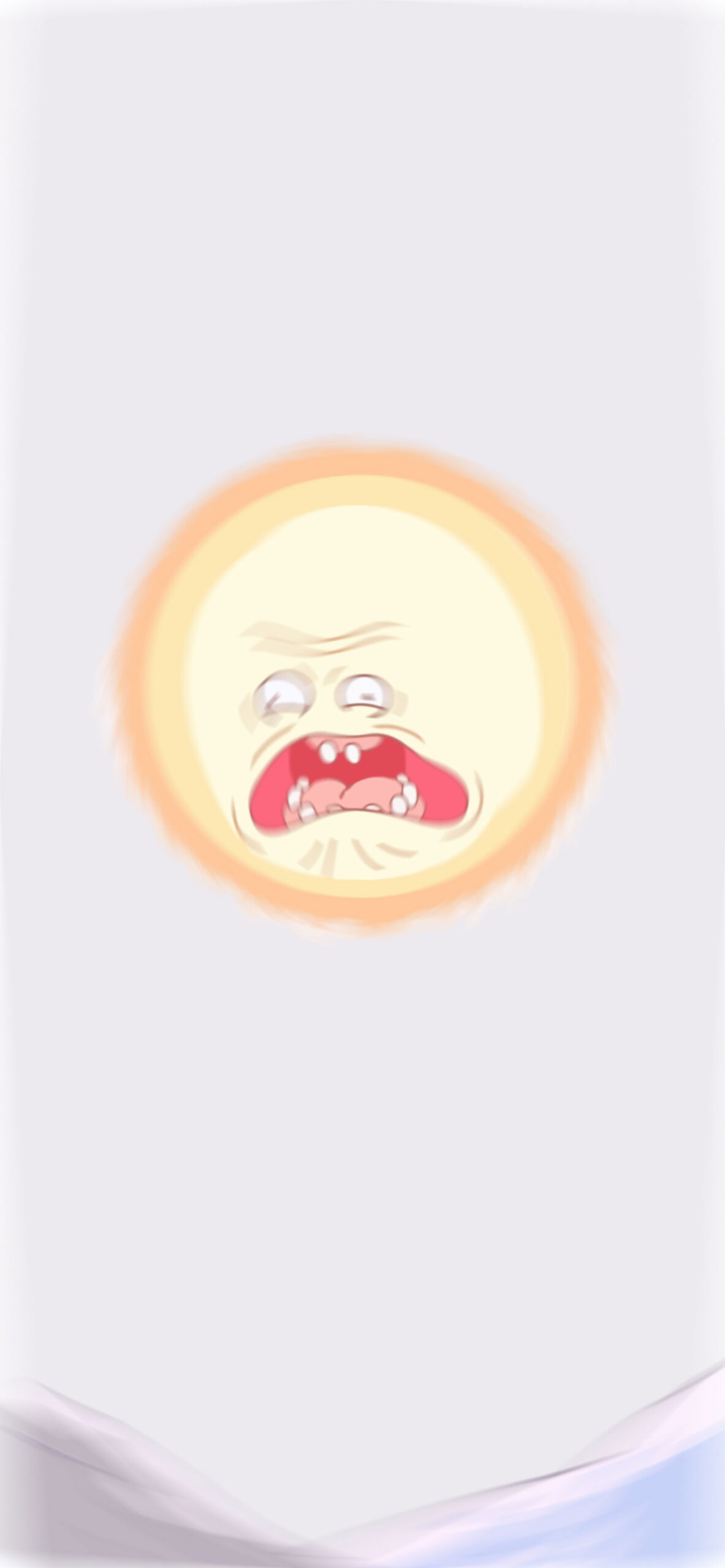 rick and morty screaming sun background