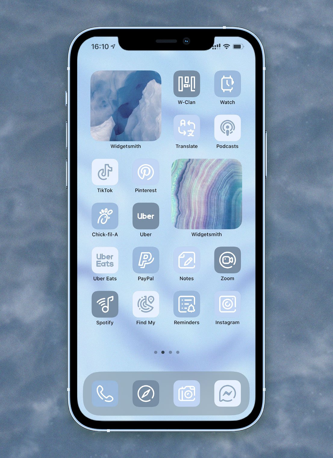 Light Blue App Icons for iOS 14 & Android Free Aesthetic Baby Blue Icons