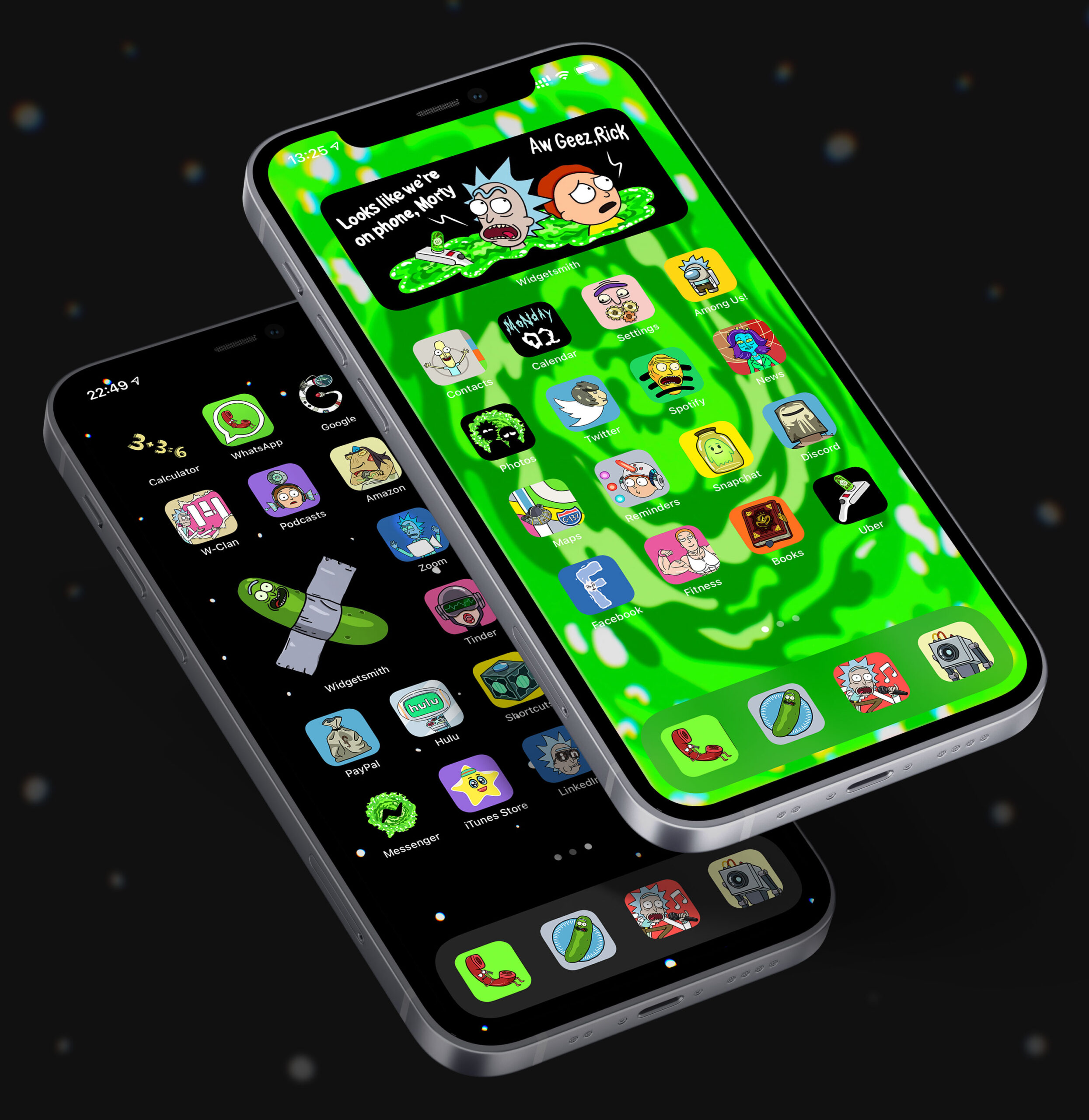 rick and morty app icons pack preview 1