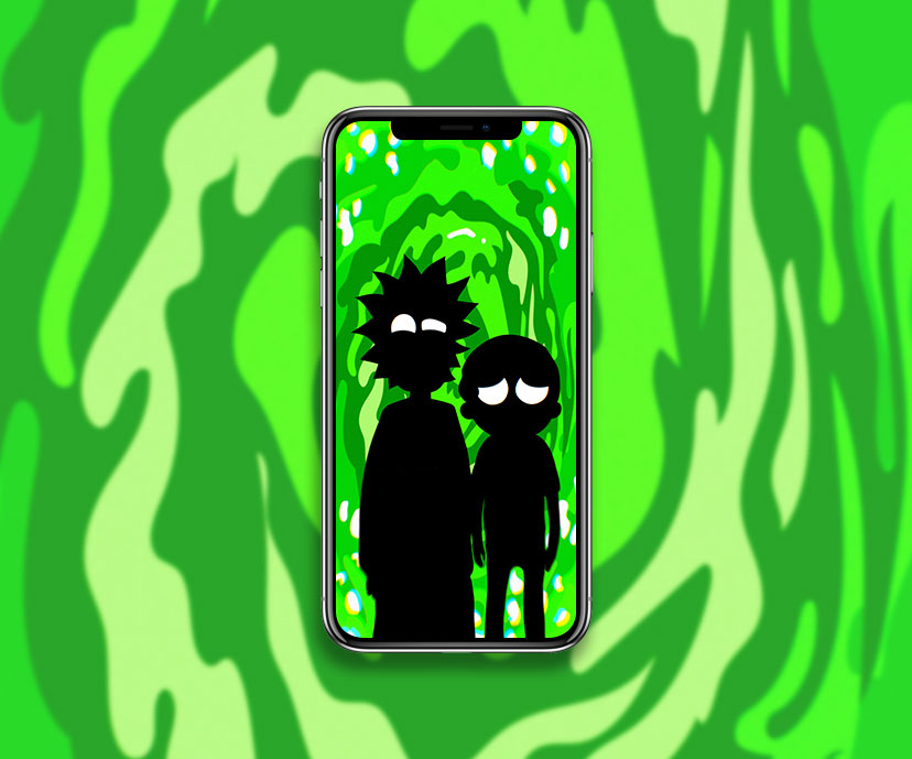 rick and morty portal wallpapers collection