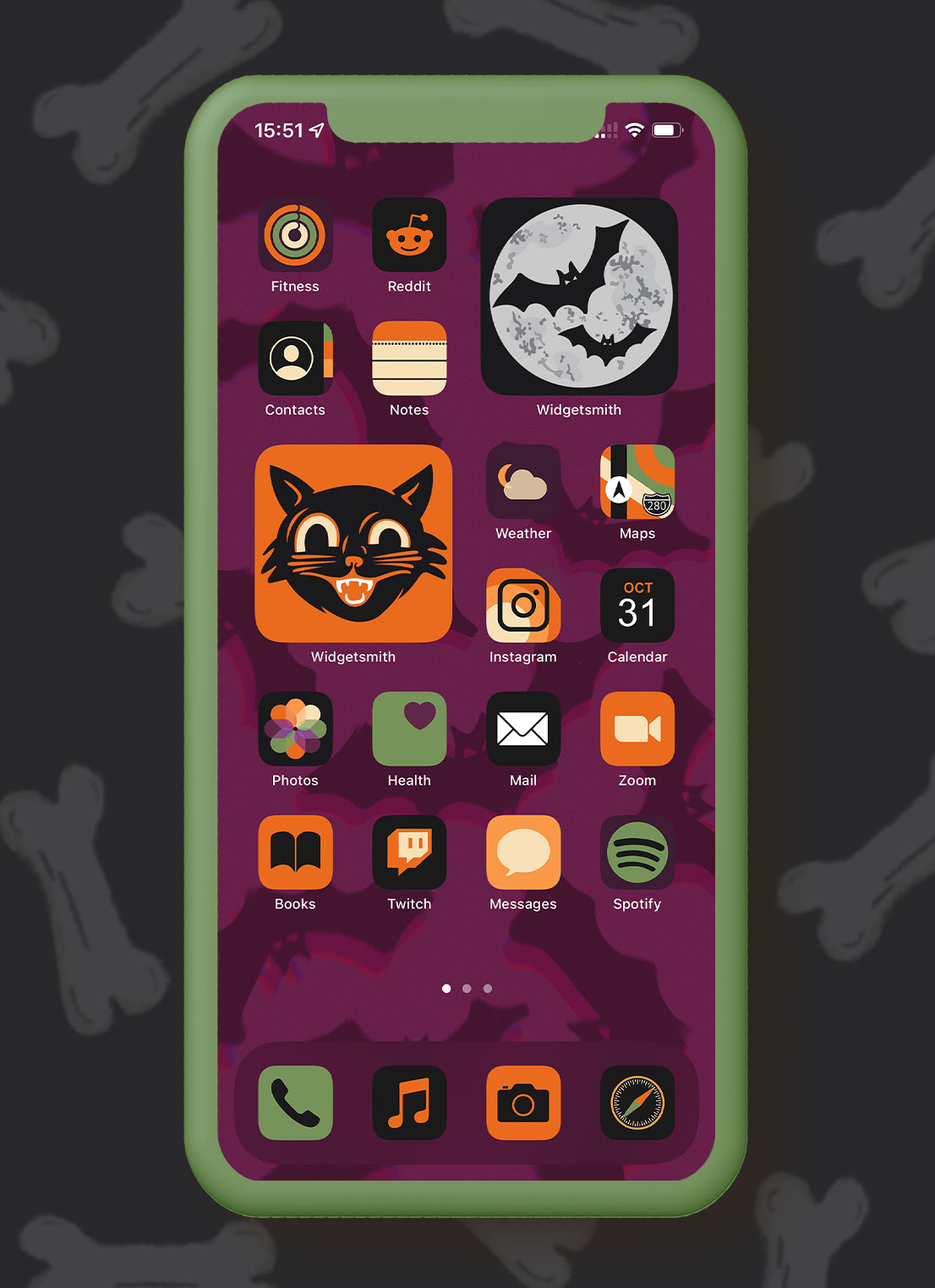 halloween minimalist app icons pack preview 3