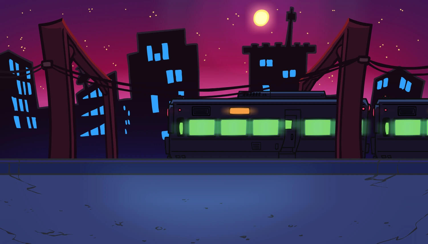 fnf pico newgrounds office roof background