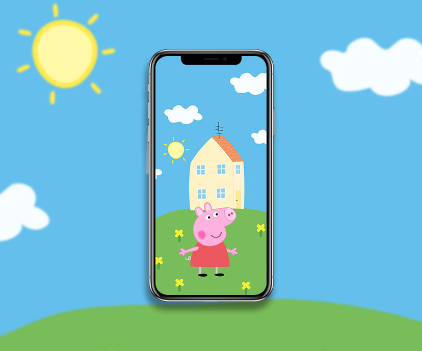 Peppa Pig House Wallpaper for Phone - Aesthetic Peppa Pig Wallpaper