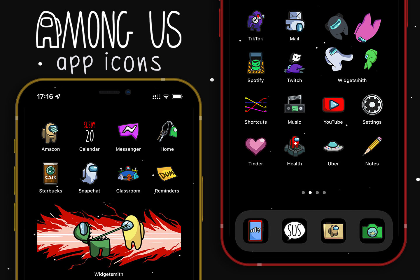 among us app icons pack