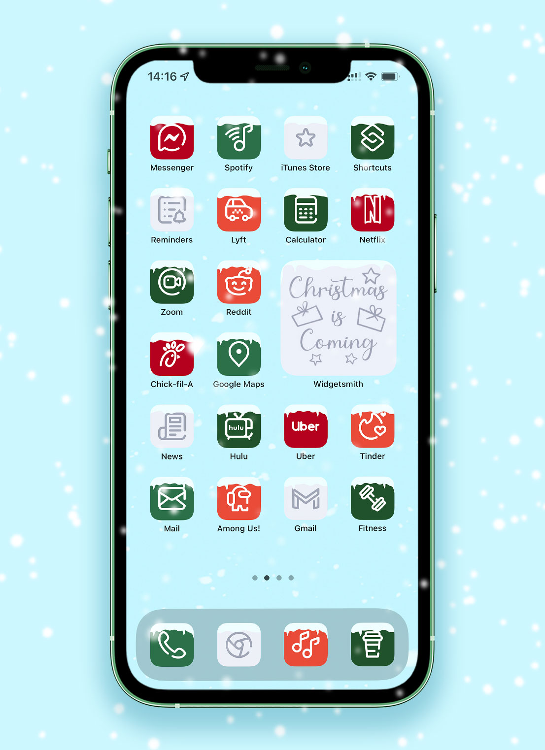 christmas minimalist app icons pack preview 3