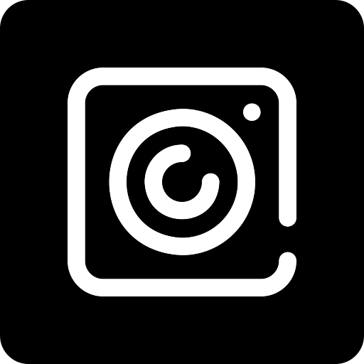 black instagram logo