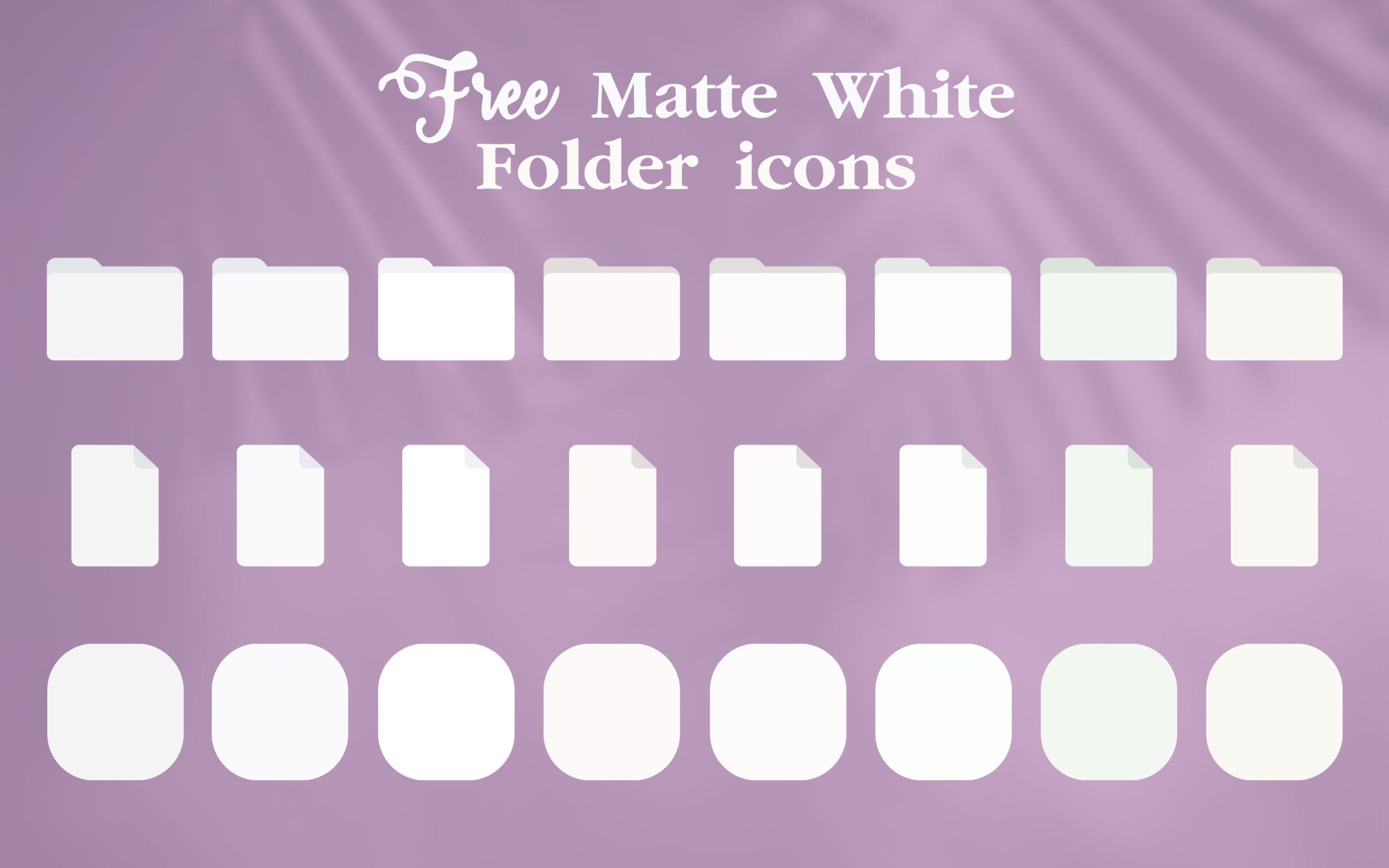 matte white folder icons 2