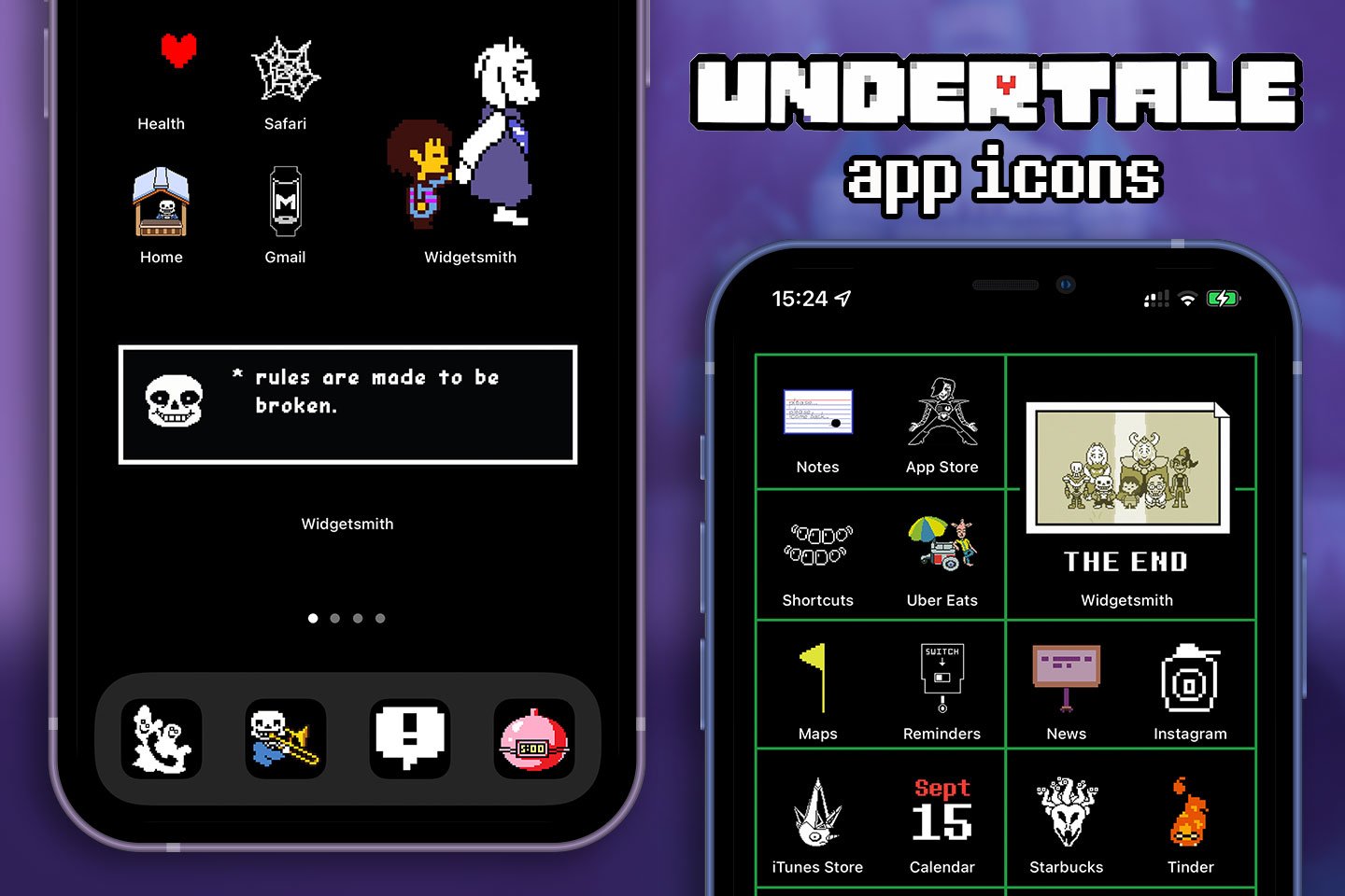 Paquete de iconos de la aplicación Undertale