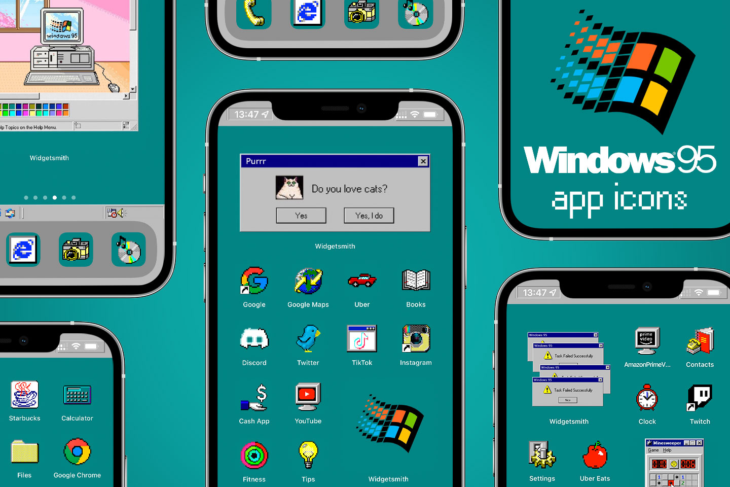 windows 95 app icons pack