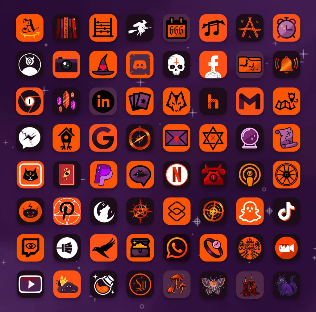 Witchy Aesthetic App Icons iOS 14 & Android - Witchcore Icons for Phone