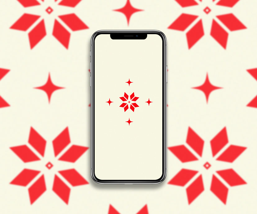 nordic simple christmas pattern wallpaper collection