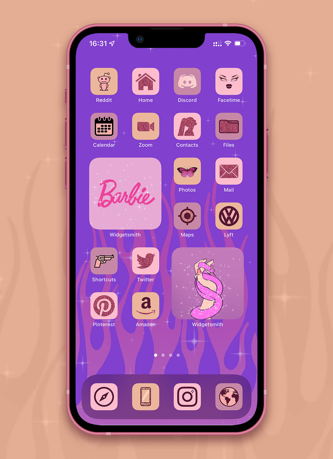 pink baddie aesthetic app icons pack preview 4