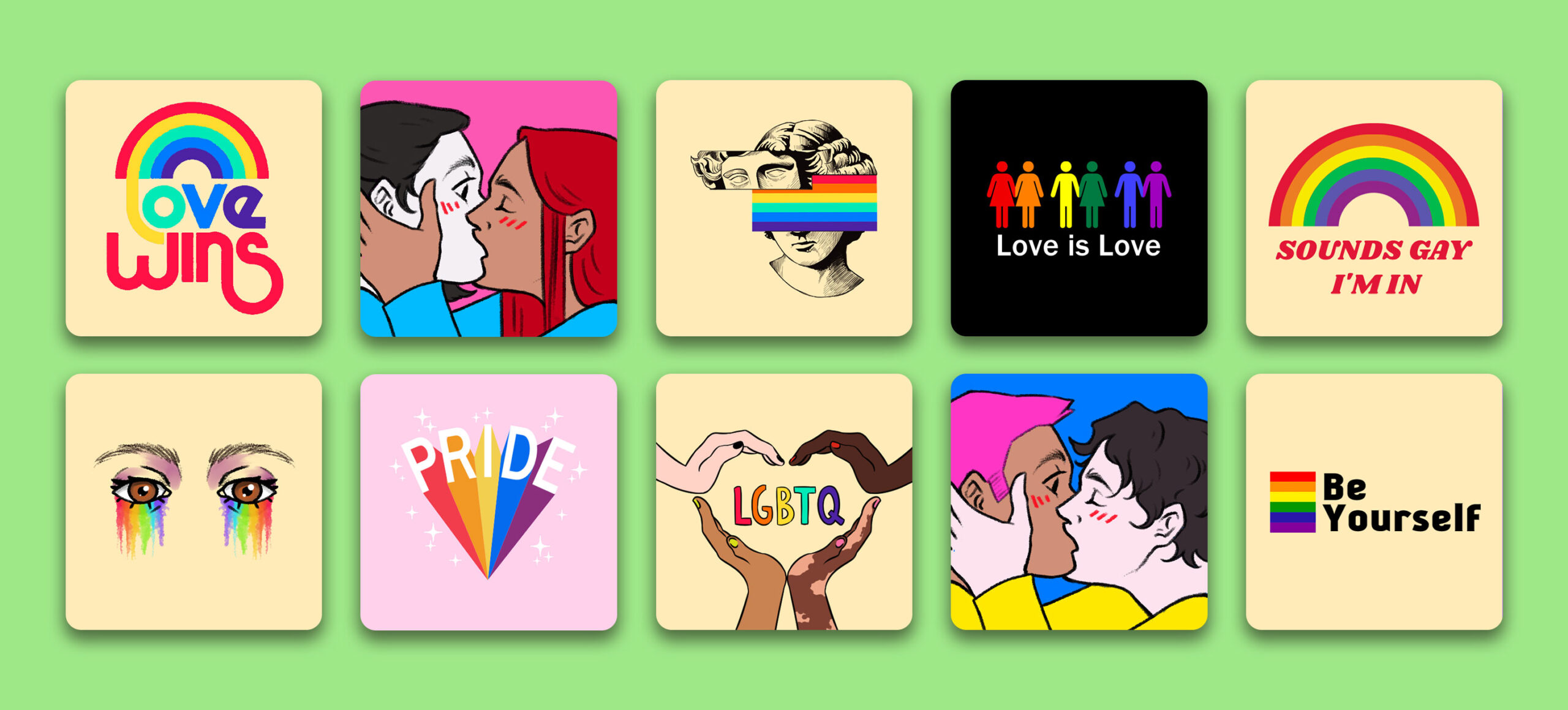 Father\u2019s Day LGBTQIA Pride iPhone Icon Pack iOS 14